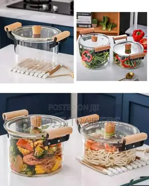 Heat Resistant Glass Cooking Pot
