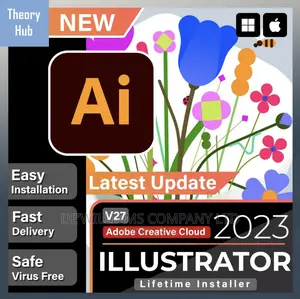 Adobe Illustrator 2023 (Windows Mac) Lifetime Activated