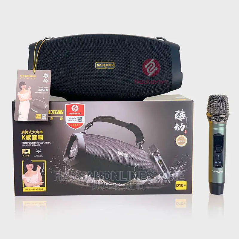 W King D10 Plus Bluetooth Speaker With Microphone