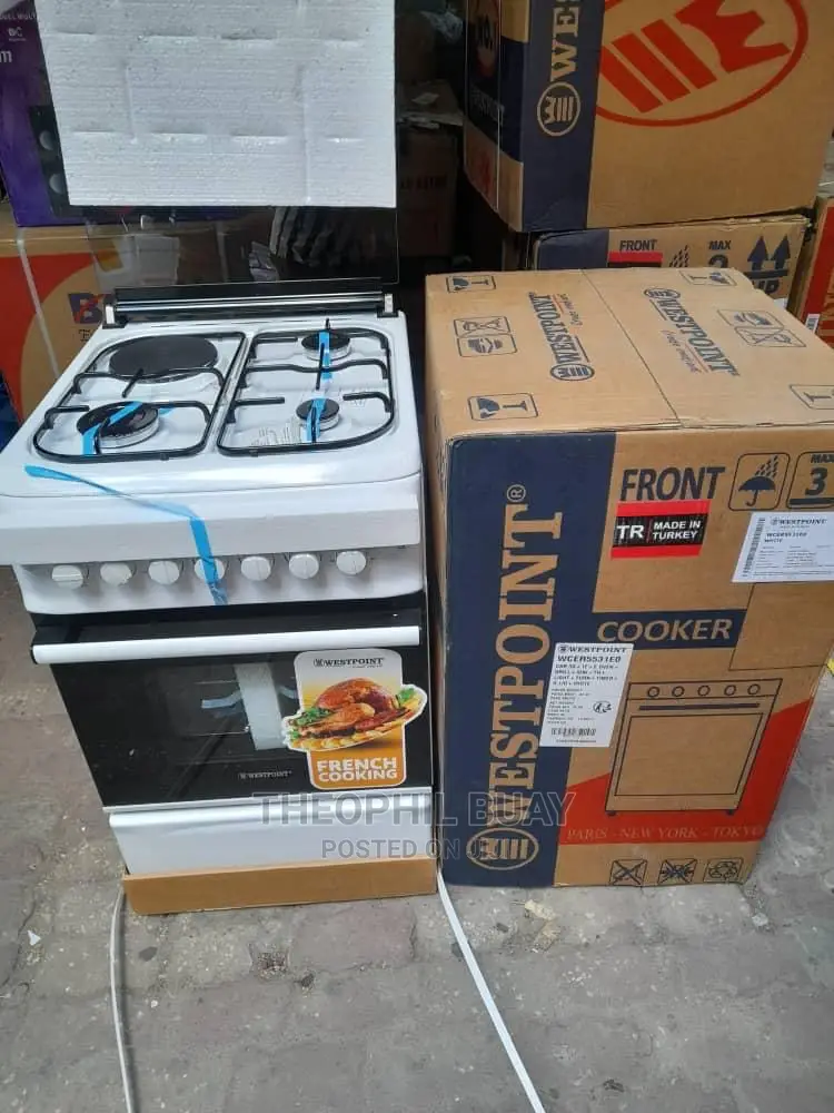 Westpoint 50*55 Gas 2 Na Umeme 2 Na Oven Inatumia Umeme