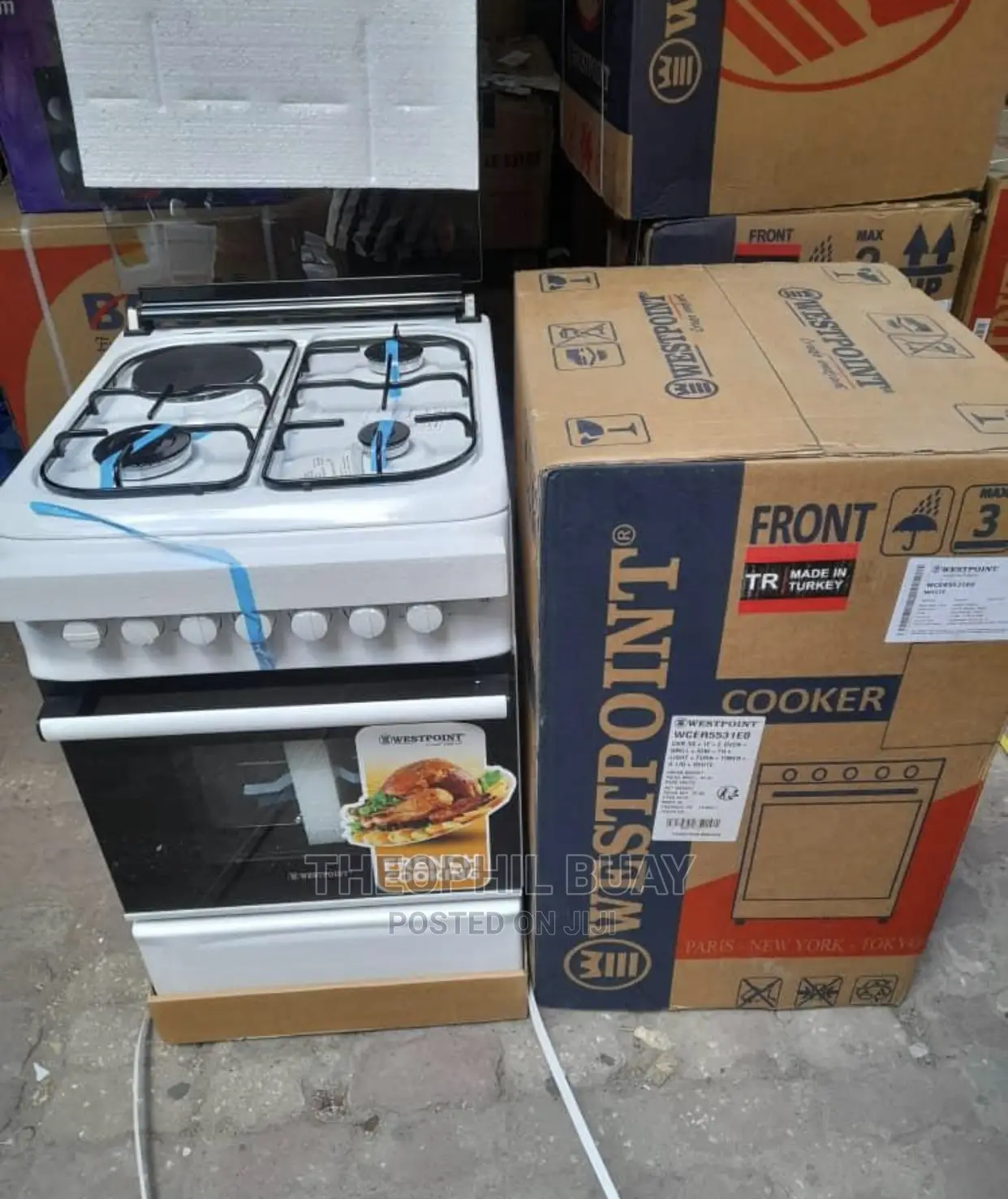 Westpoint 50*55 Umeme Moja Na Gas Tatu Oven Inatumia Umeme