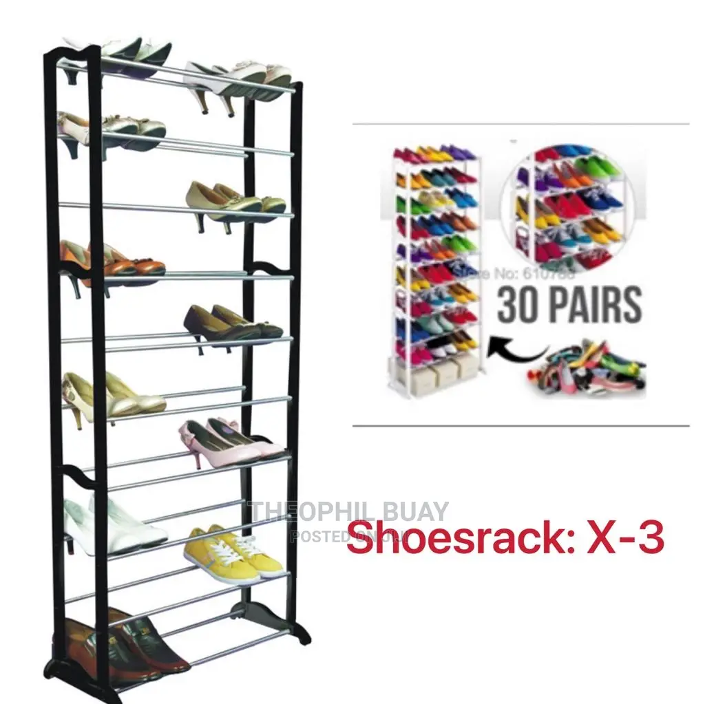 10 Tiers Shoerack for 30 Pairs