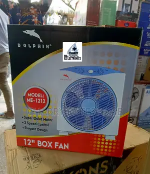DOLPHIN Box/ Table Fan45(W) Wattme-1212 12" Box Fan