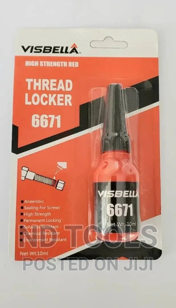 Visbella 6671 Thread Locker 10ml-High Strength
