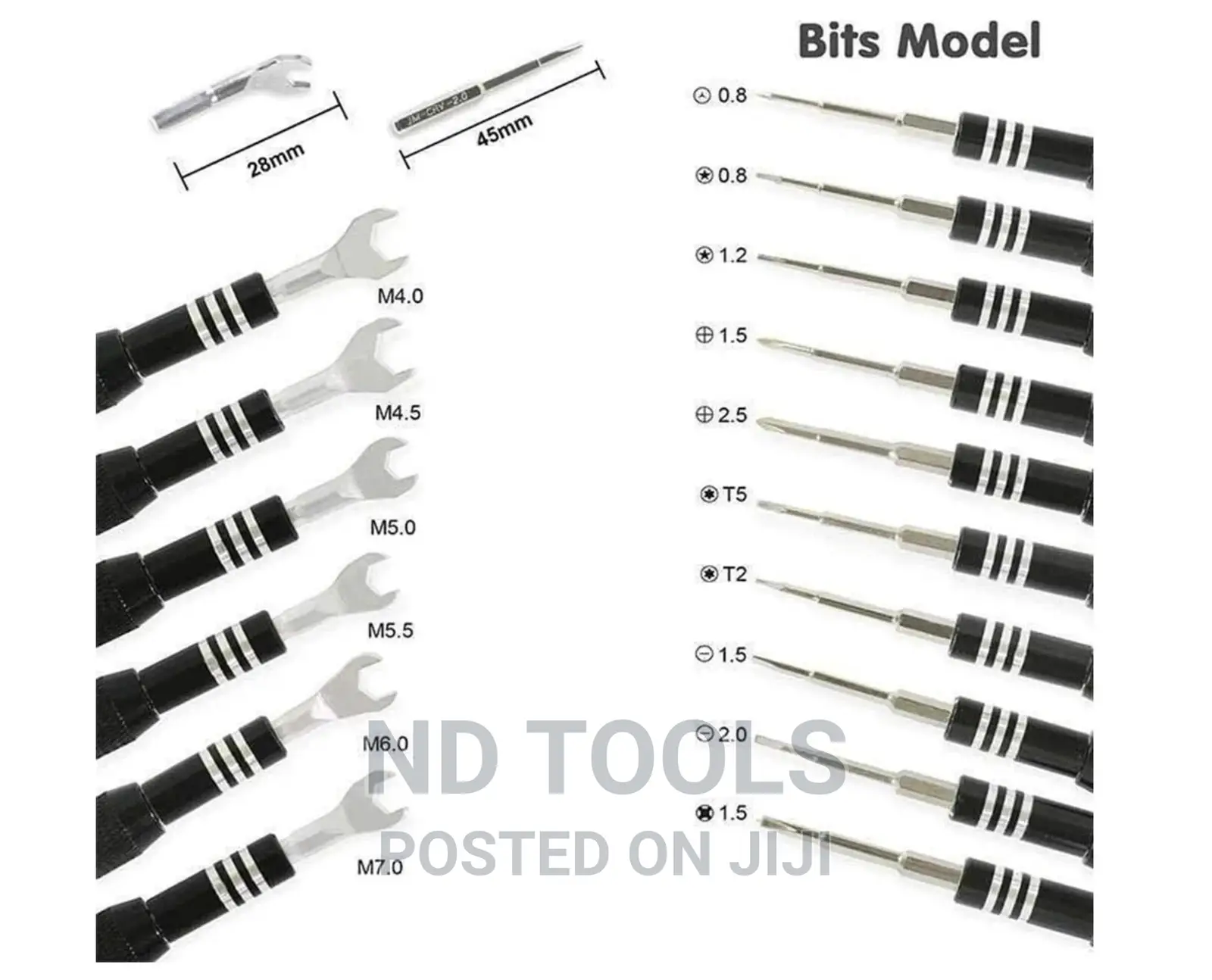 JM-8158 34 In 1 Multipurpose Screwdriver Set Hardware Repair