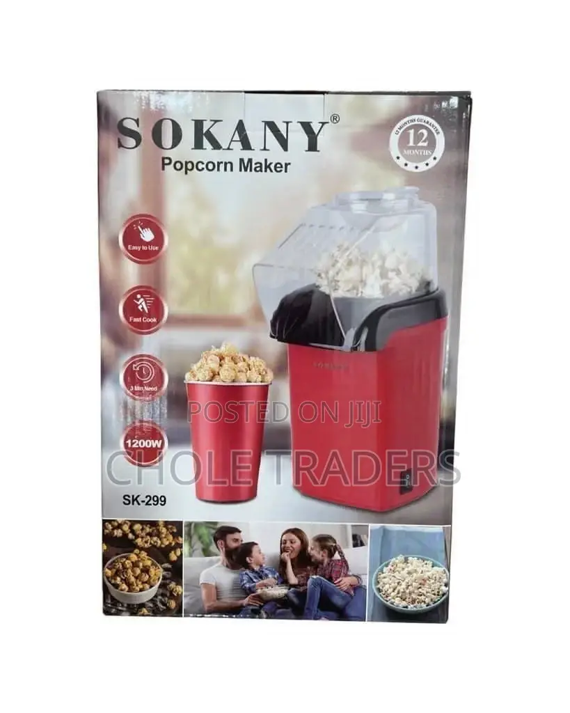 Sokany Popcorn Maker Hot Air Type