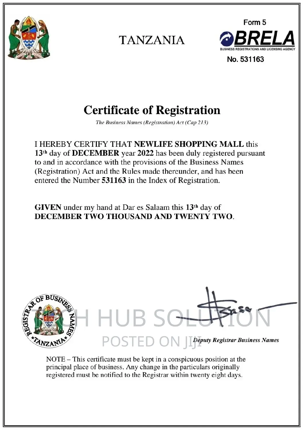 Brela Online Registration
