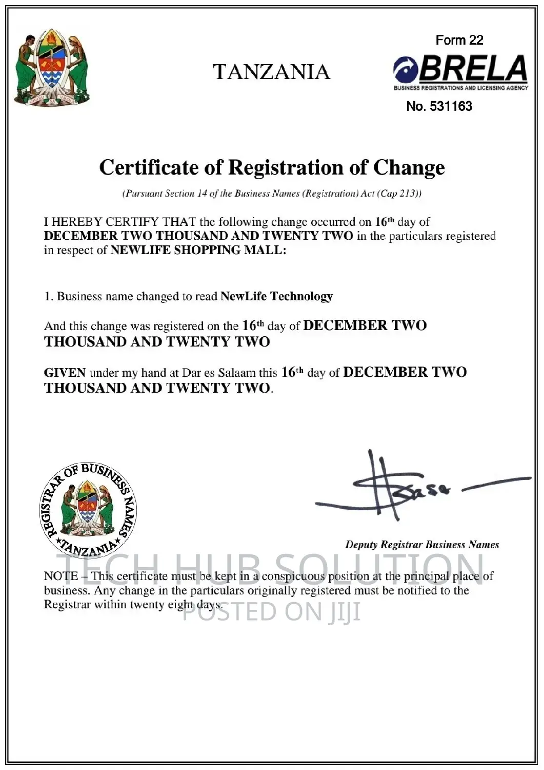 Brela Online Registration
