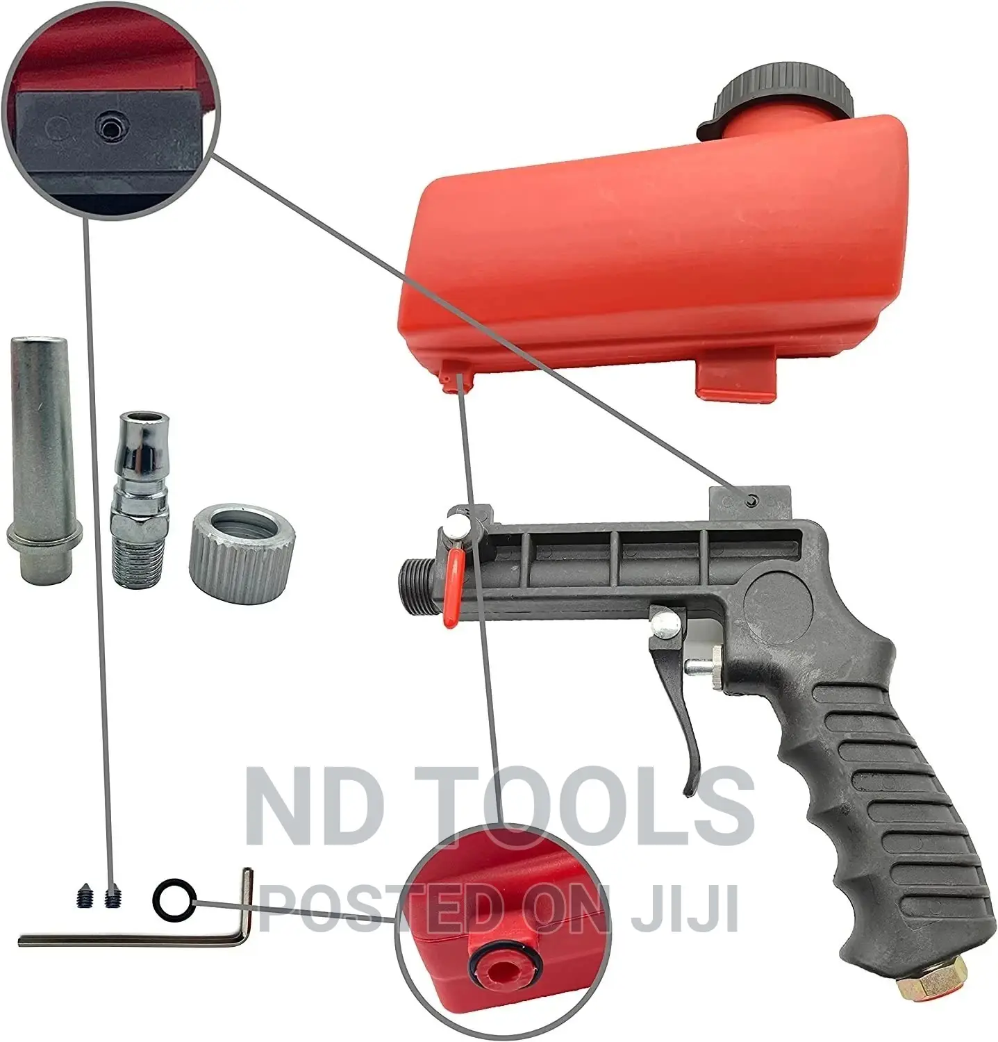 1/4inch Air Sandblasting Gun Hand Held Sand Portable Blaster