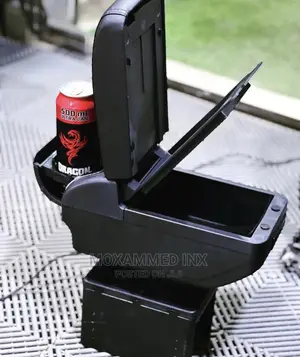 Armrest With 6 USB Charging Port , Cup Holder 2X Storage