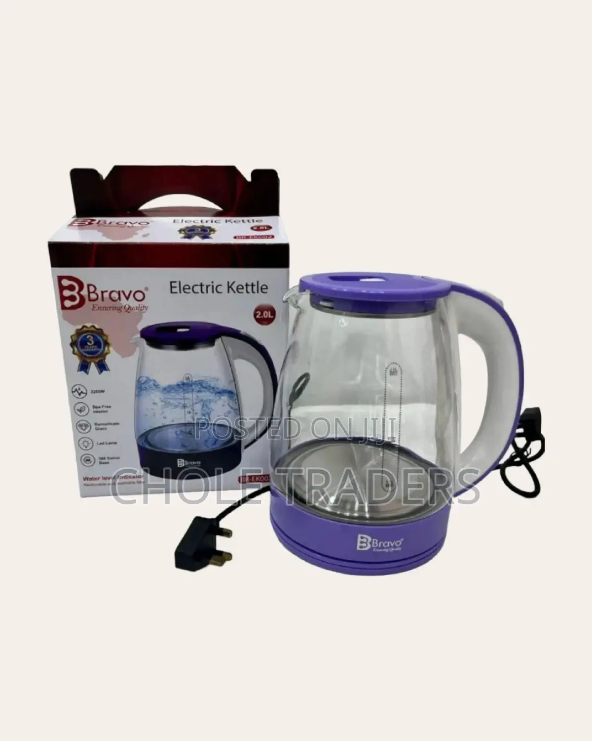2-Litres Electric Transparent Kettle