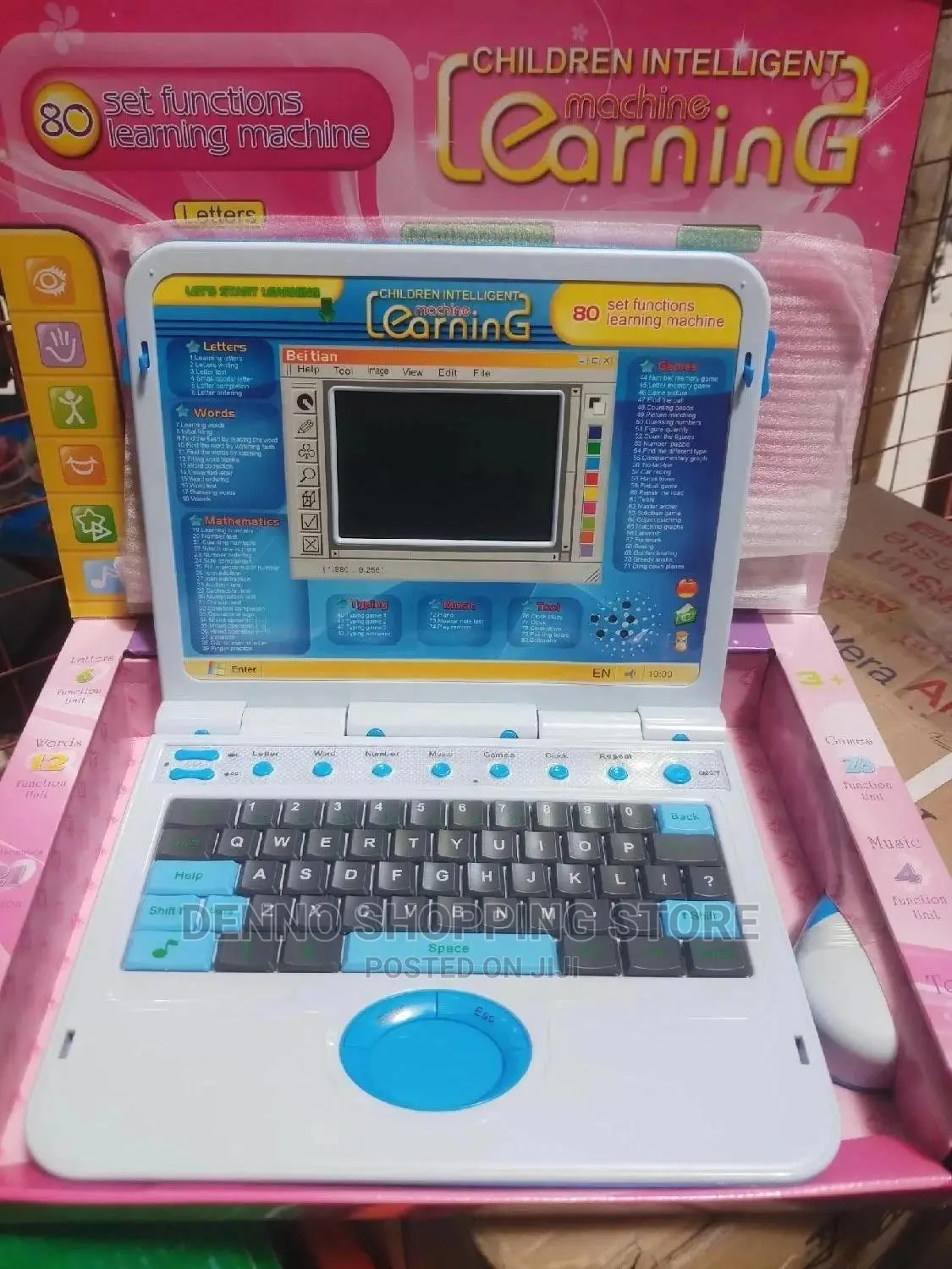 Blue Kids Learning Machine With Mouse