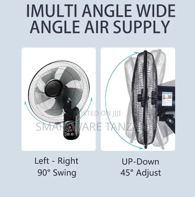 Wall Mounted Fan With Clip for Home, Table, Office
