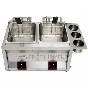 Gas Double Deep Fryer 6L + 6L