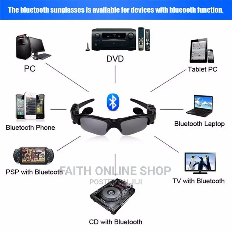 Smart Sunglasses With Bluetooth Earphone