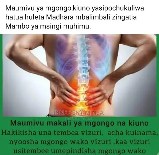 Maumivu Ya Mgongo, Magoti Na Miguu