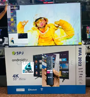 SPJ Smart Android 4K Tv 55 Inch With Bluetooth