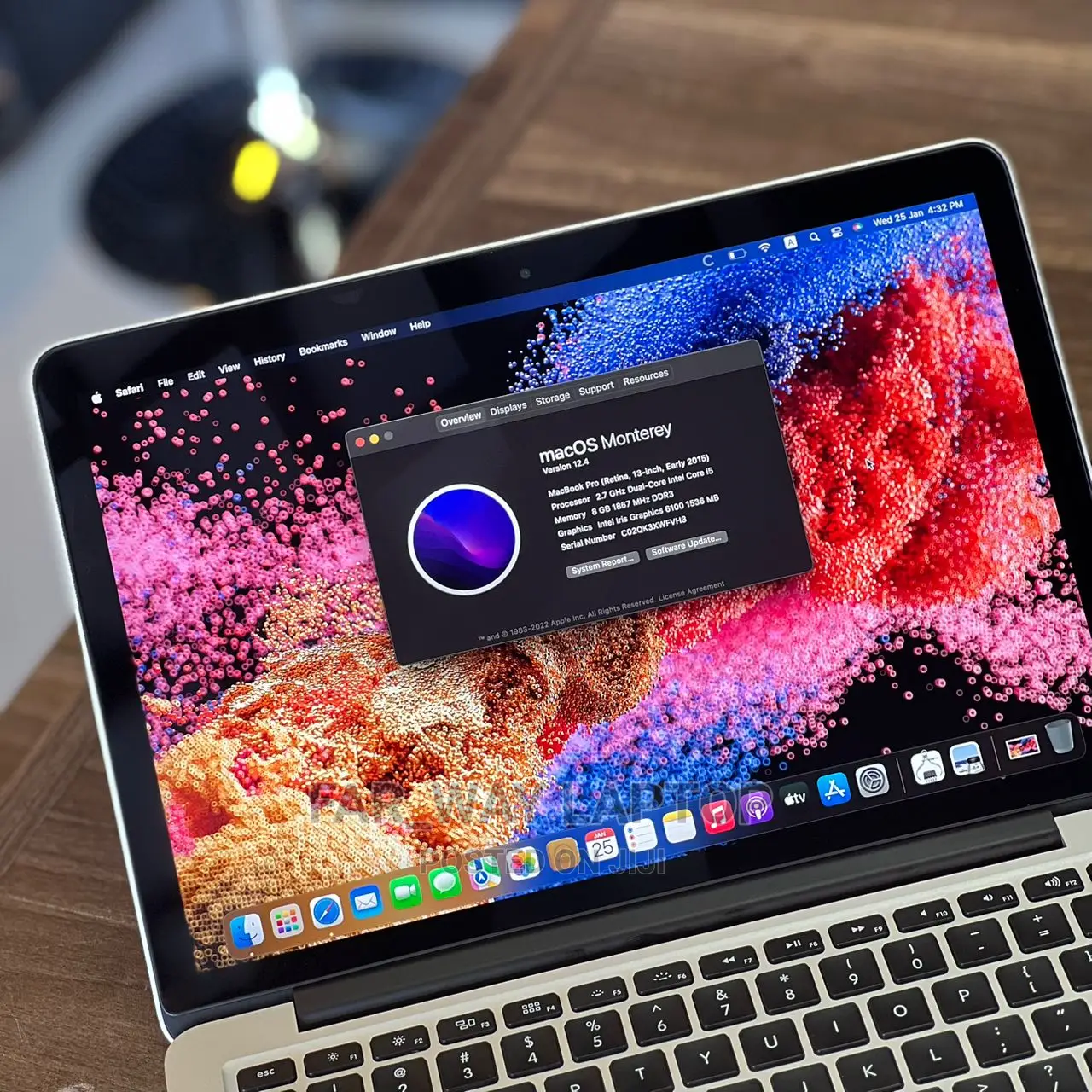 New Laptop Apple MacBook Pro 2015 8GB Intel Core I5 SSD 256GB