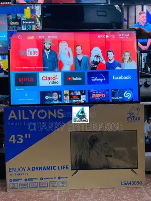 AILYONS Smart F HD FRAMELESS Tv With ANDROID 9.043 Inch