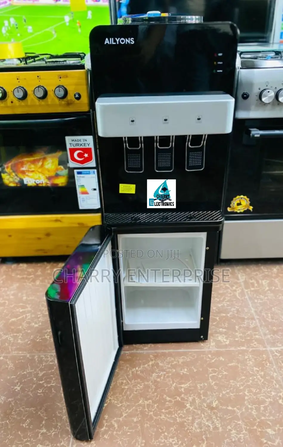 Ailyons Durable Water Dispenser With Cabinet3 Taps