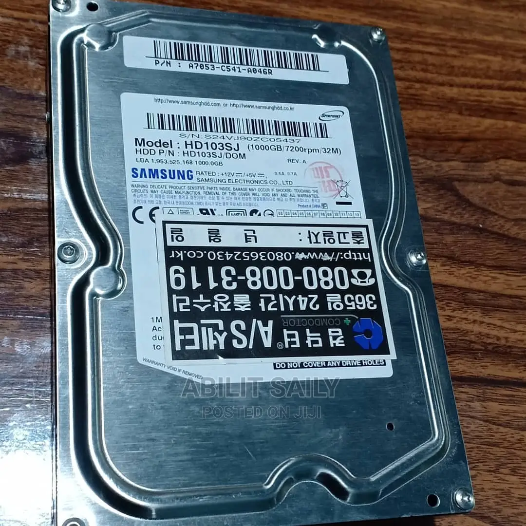 Hard Disk One Terabytes for Desktop