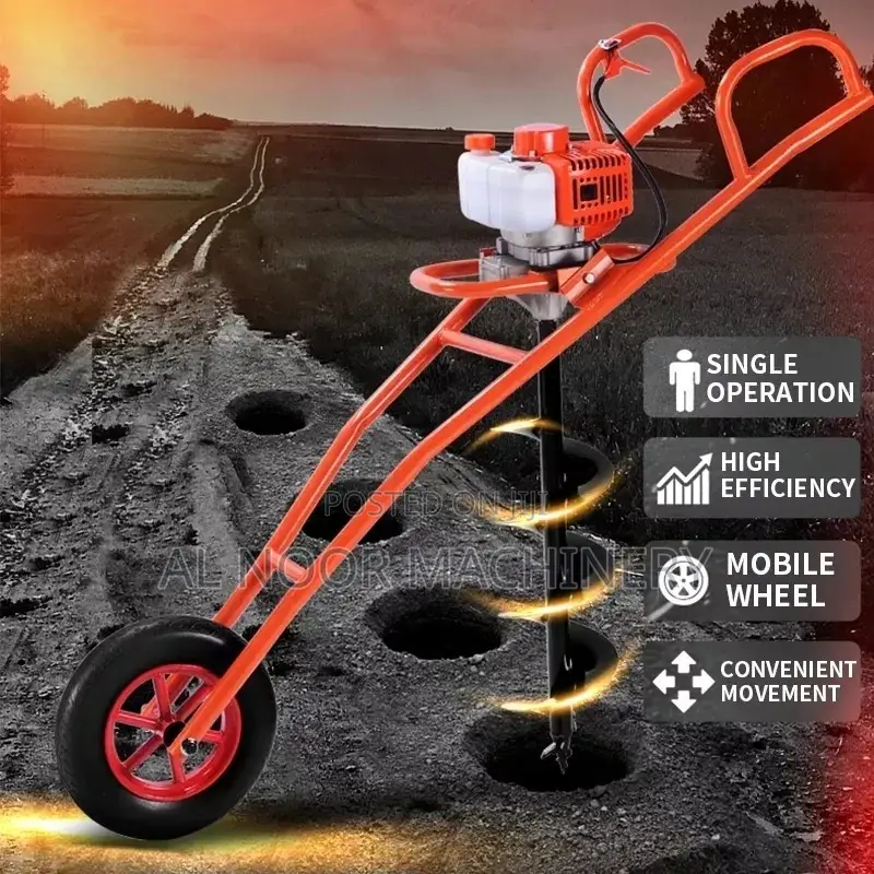 Earth Auger With Tyre