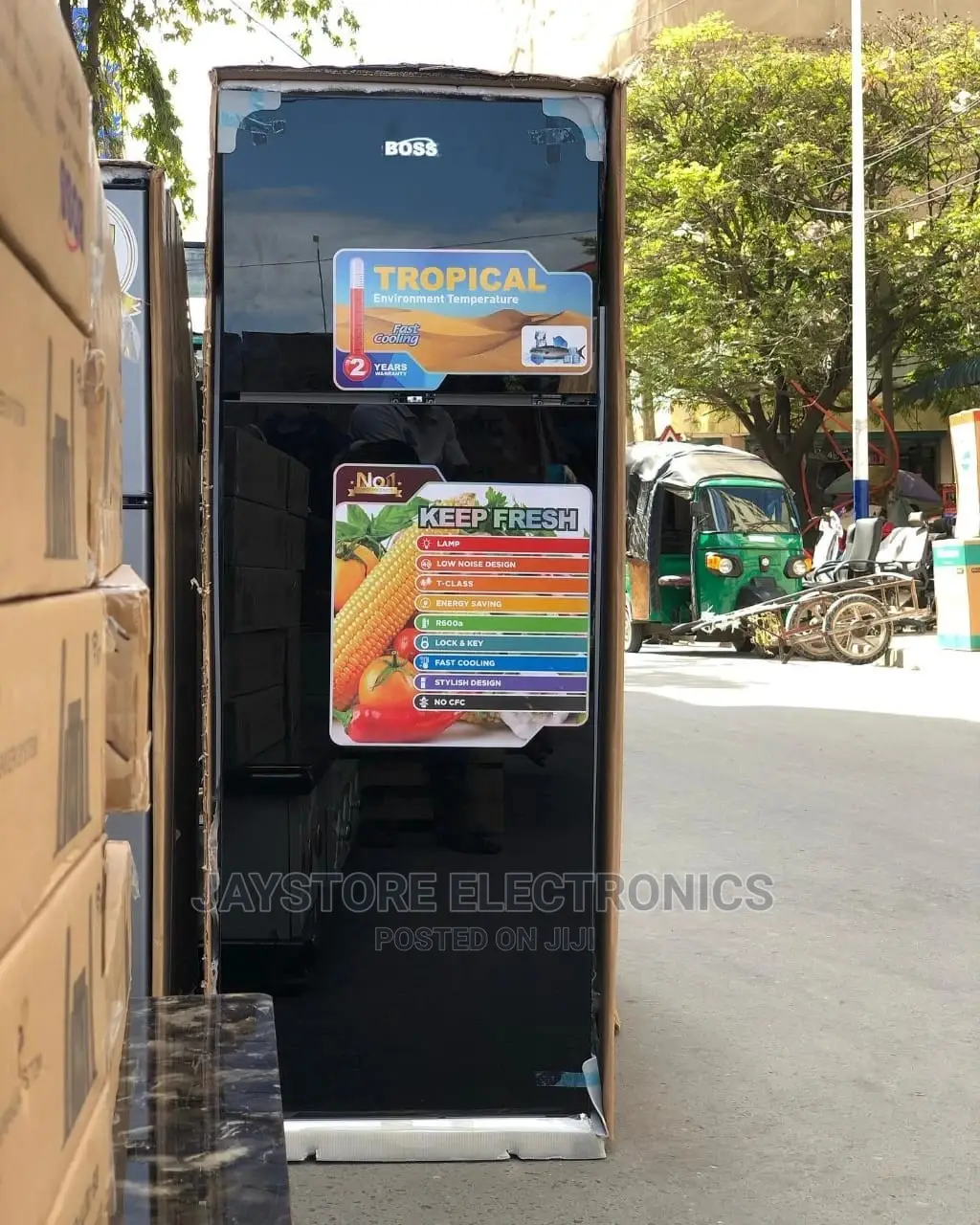 Boss Fridge 202L Black Kwa 750,000/=