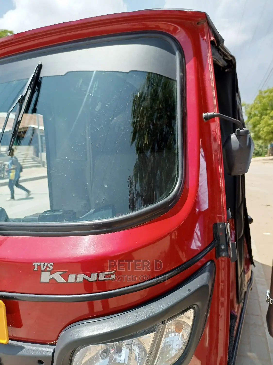 New TVS King Deluxe Plus iTouch Start 2022 Red