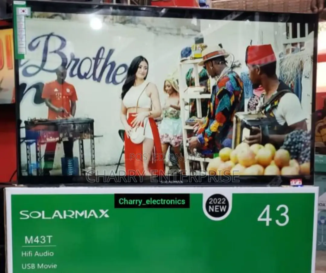 🪵Solar Max 43 Inch HD Tv NEW 2022