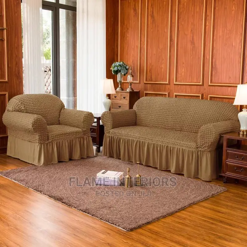 Sofa Covers | Za Urembo | Skirt Style | Marinda, Nakshnaksh