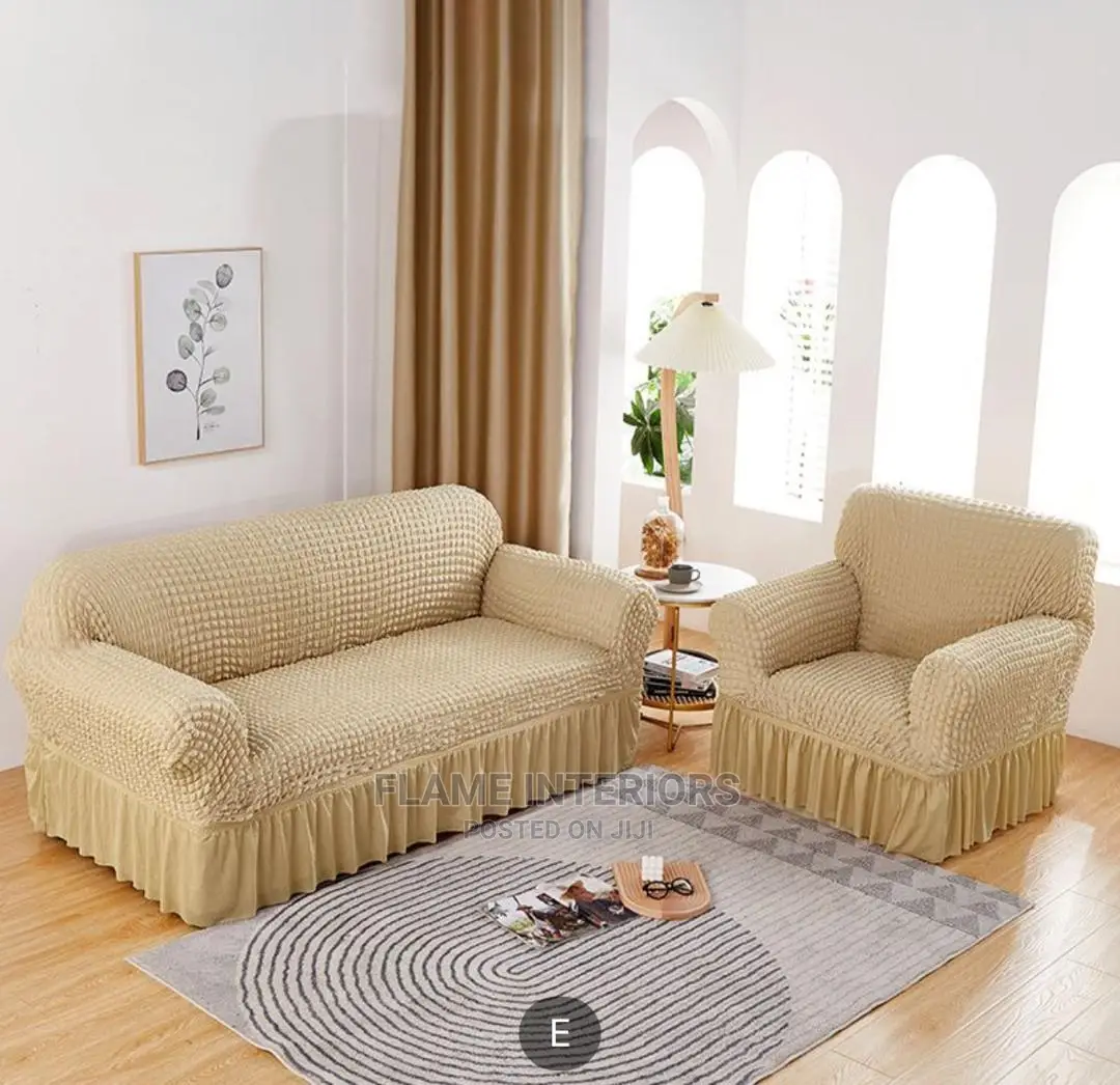 Sofa Covers | Za Urembo | Skirt Style | Marinda, Nakshnaksh