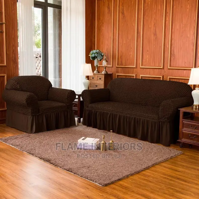 Sofa Covers | Za Urembo | Skirt Style | Marinda, Nakshnaksh