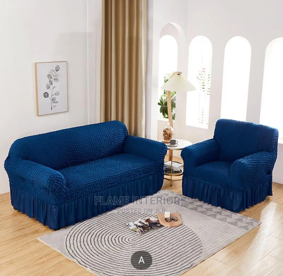 Sofa Covers | Za Urembo | Skirt Style | Marinda, Nakshnaksh