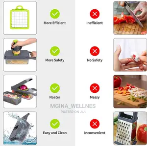 Green Grater Complete Set 12 in 1