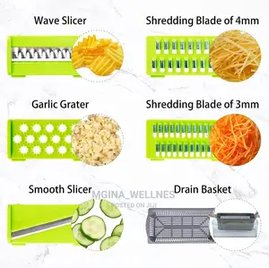 Green Grater Complete Set 12 in 1