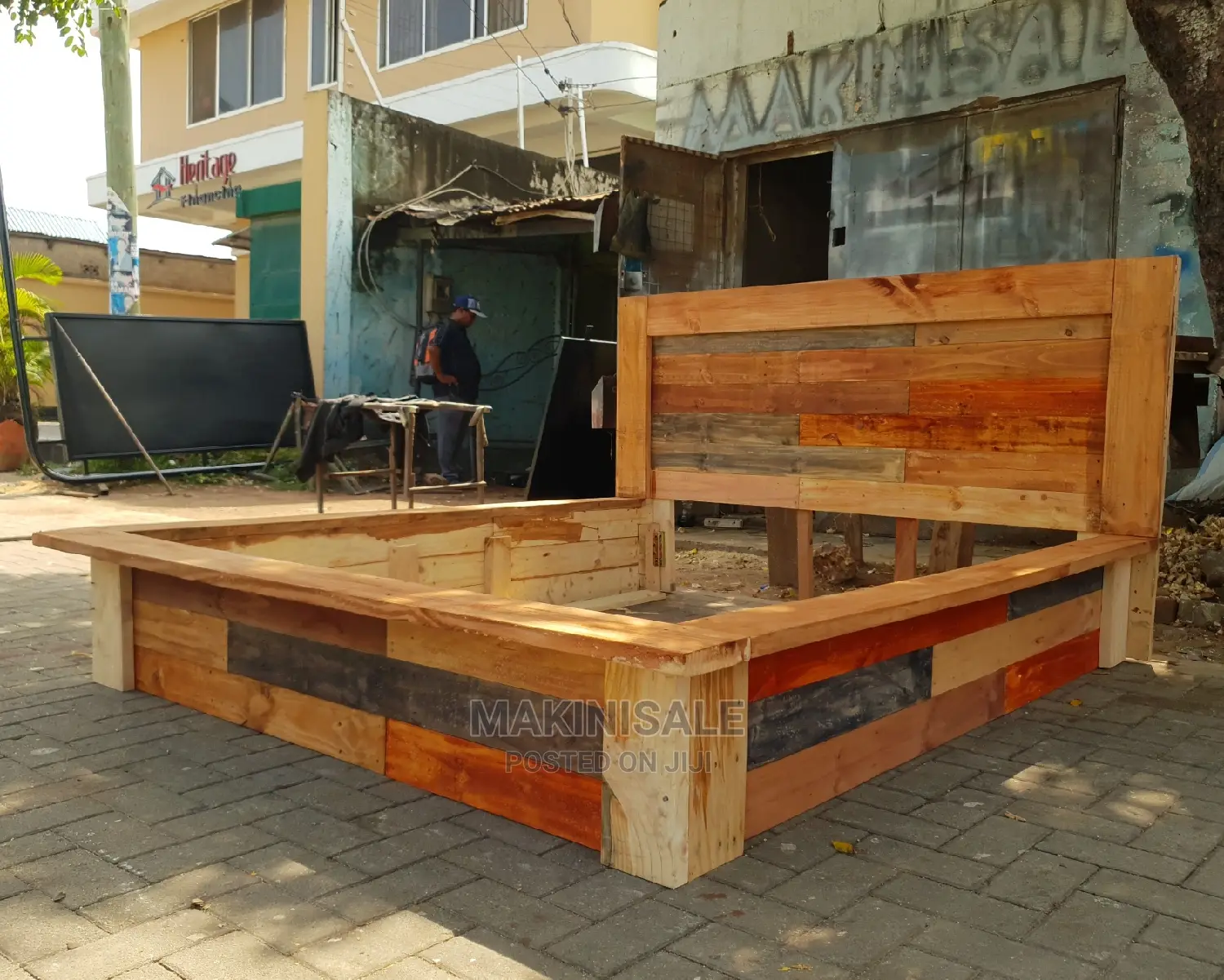 Kitanda Kizuri Sana Cha Pallet Simple