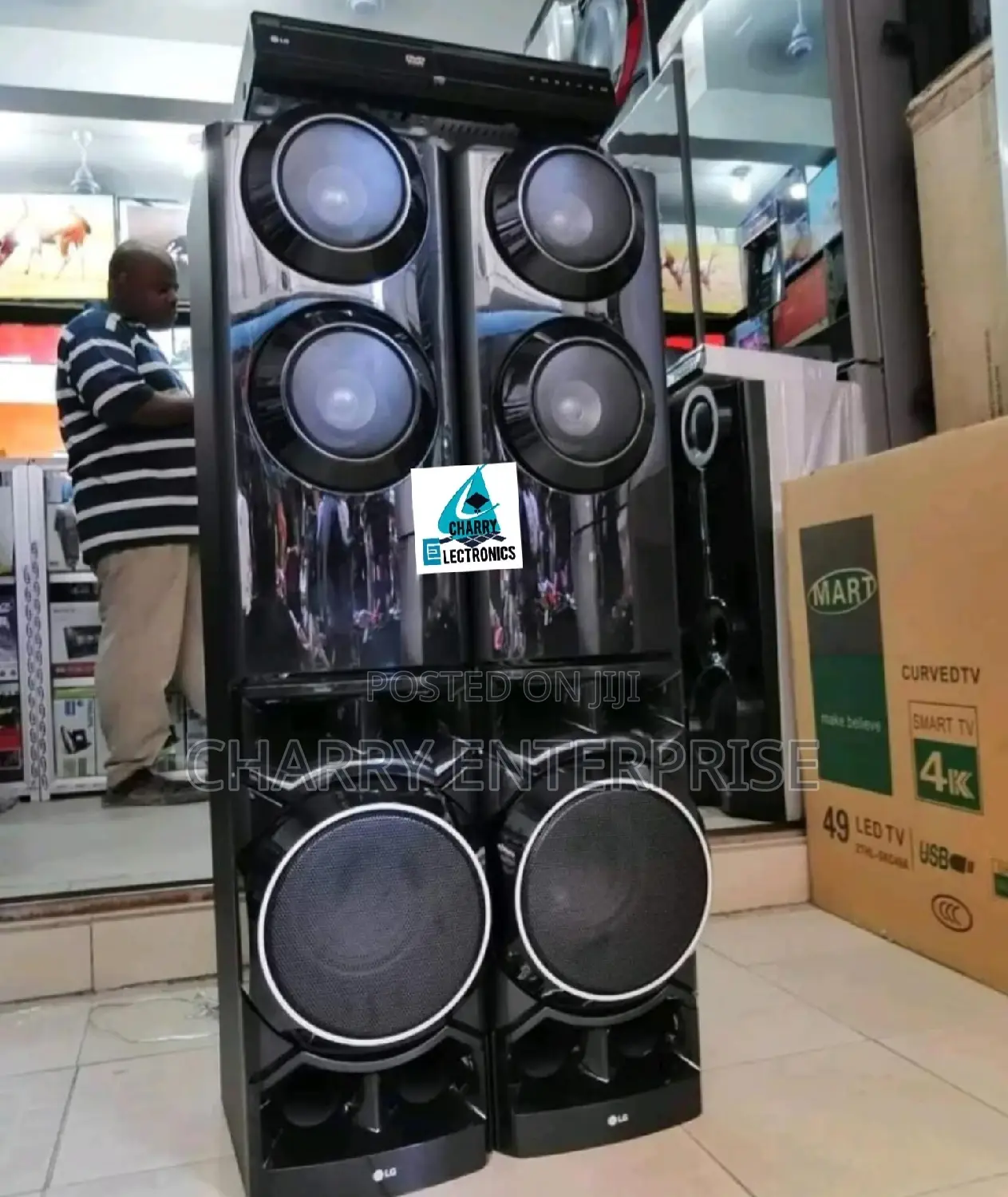 ORIGINAL LG Hometheater LHD 687 Twin Horn Speakers 1250 W