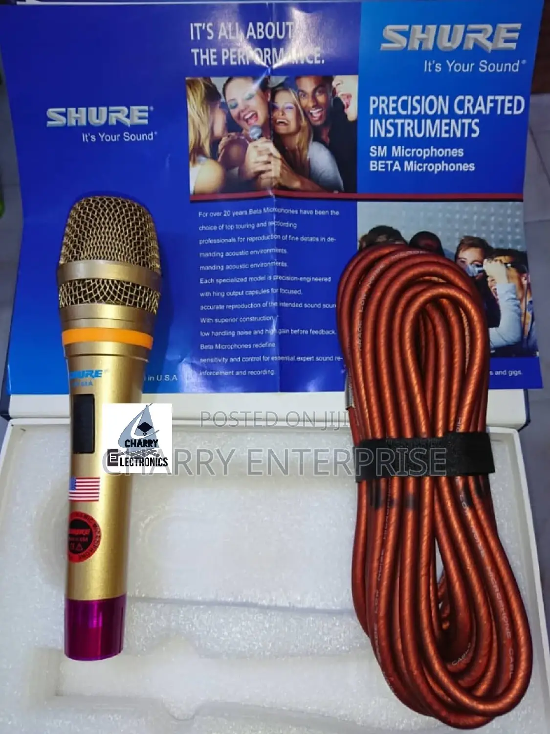 SHURE Wire Microphone/ MicBest Performance POWERFUL