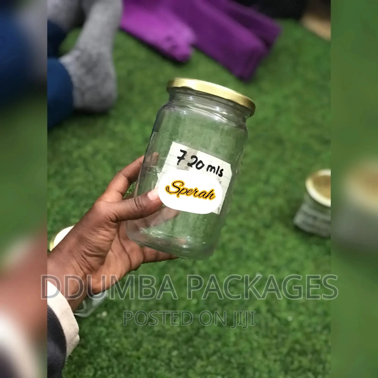 Glass Jars Mills 720 Pc12