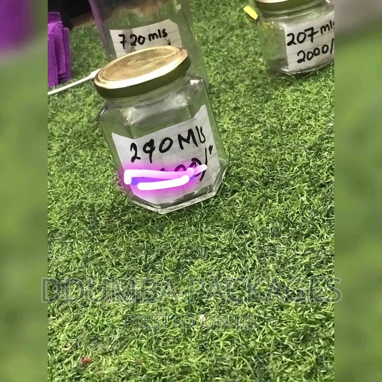Glass Jars Mills 290 Pc12