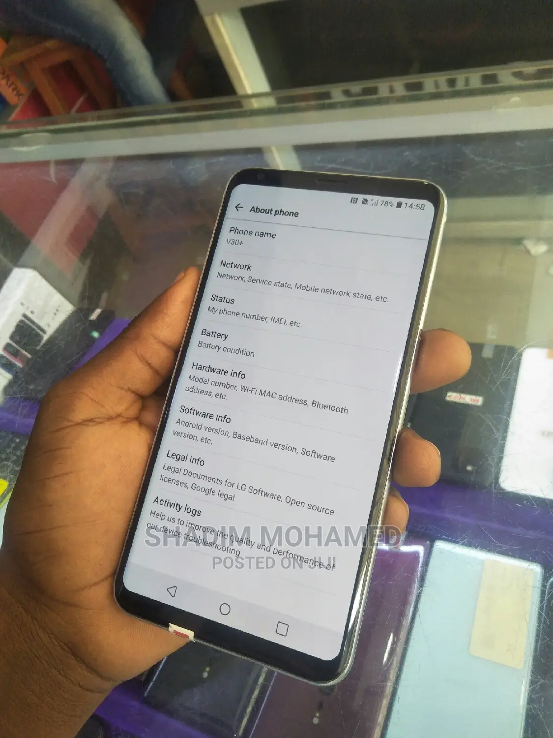 New LG V30 Plus 128 GB Silver
