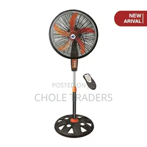 Black Color Stand Fan With a Remote