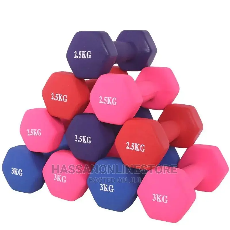 Fitness Gym Weight Hex Equipment Rubber 1kg