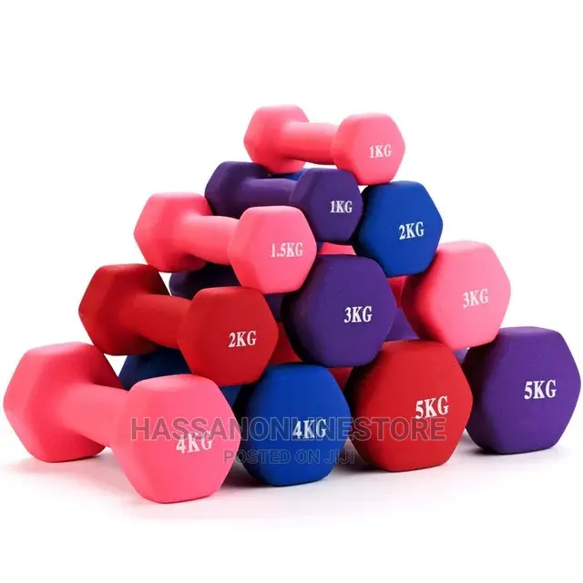 Fitness Gym Weight Hex Equipment Rubber 1kg