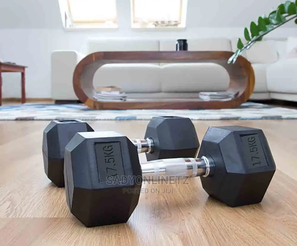 Hexagon Rubbers Dumbbell 17.5kg