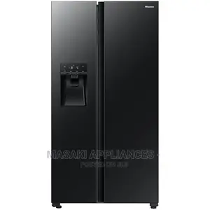 Hisense 535 Litre Black Glass Fridge Freezer H700SMI Water