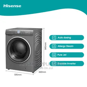 Hisense 12kg Washing Machine Inverter WFQR1214VAJMWT Silver