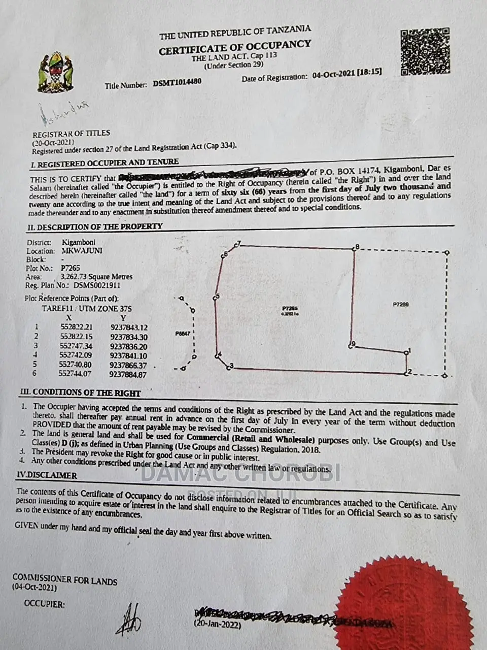 Viwanja Bora Kwa Makazi Viwanja Vimepimwa Loction Kigamboni