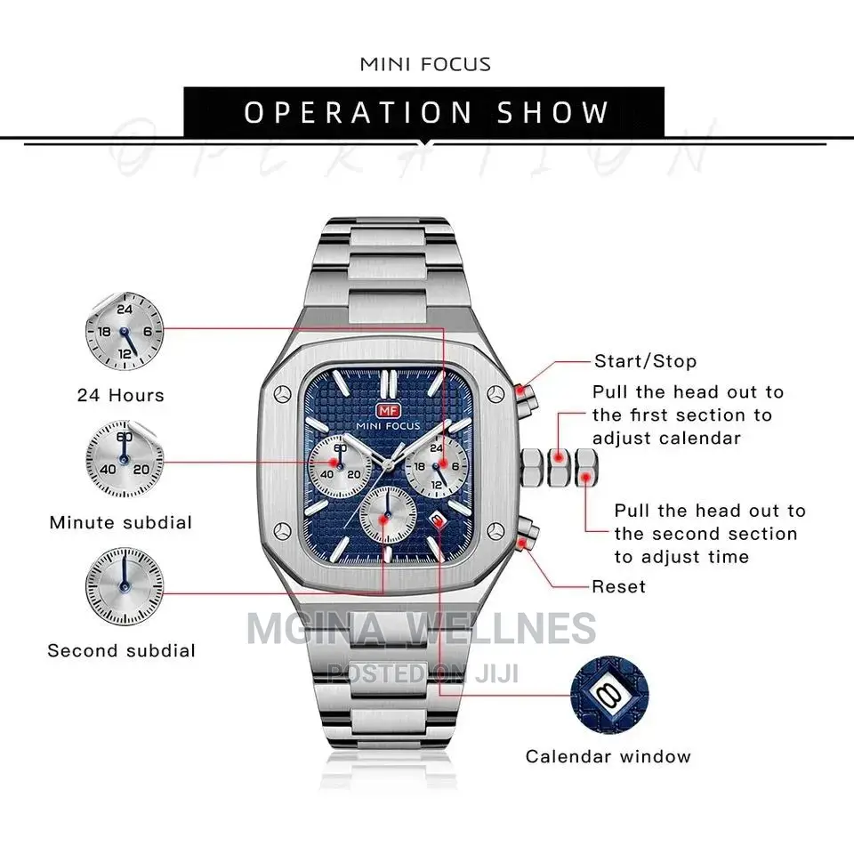 Min Focus Silver Watch