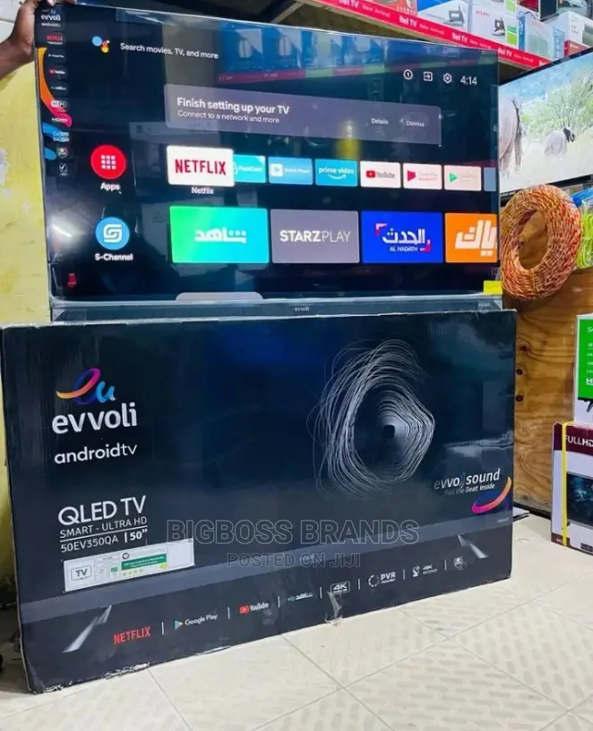 Evvoli Qled Google Tv Smart Ultra Hd 50 Inches